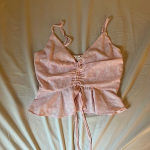 L.A. Hearts Pink Ruched Top
